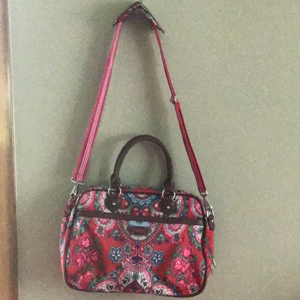 Floral Pink and Red Women's Bag